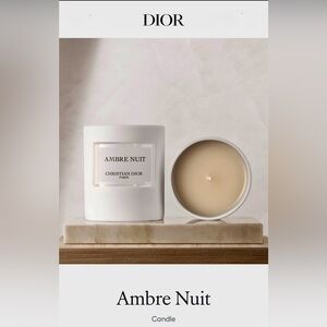 NWT Christian Dior Ambre Nuit Scented Candle in stunning exclusive packaging.